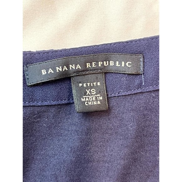 Banana Republic Women Sequin Tank Top Scoop Neck Sleeveless Navy Blue SZ X Small - Picture 6 of 7